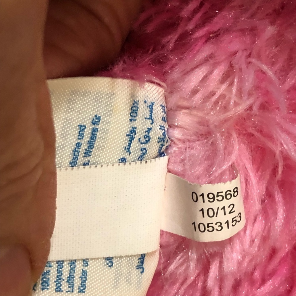 Build A Bear Workshop Pink Sassy Cat 17" Plush Stuffed Animal Splatter Paint - Picture 6 of 9